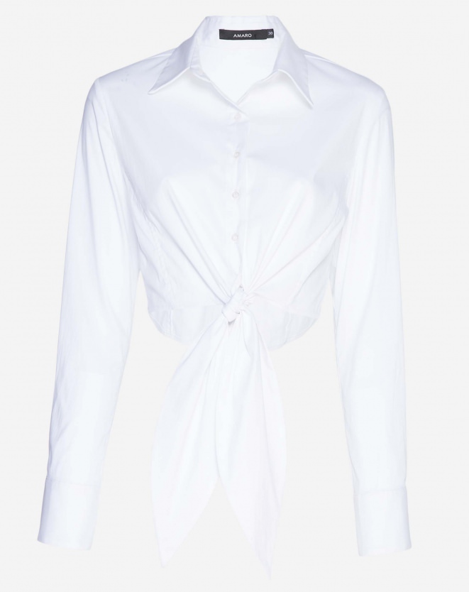 camisa branca amarração
